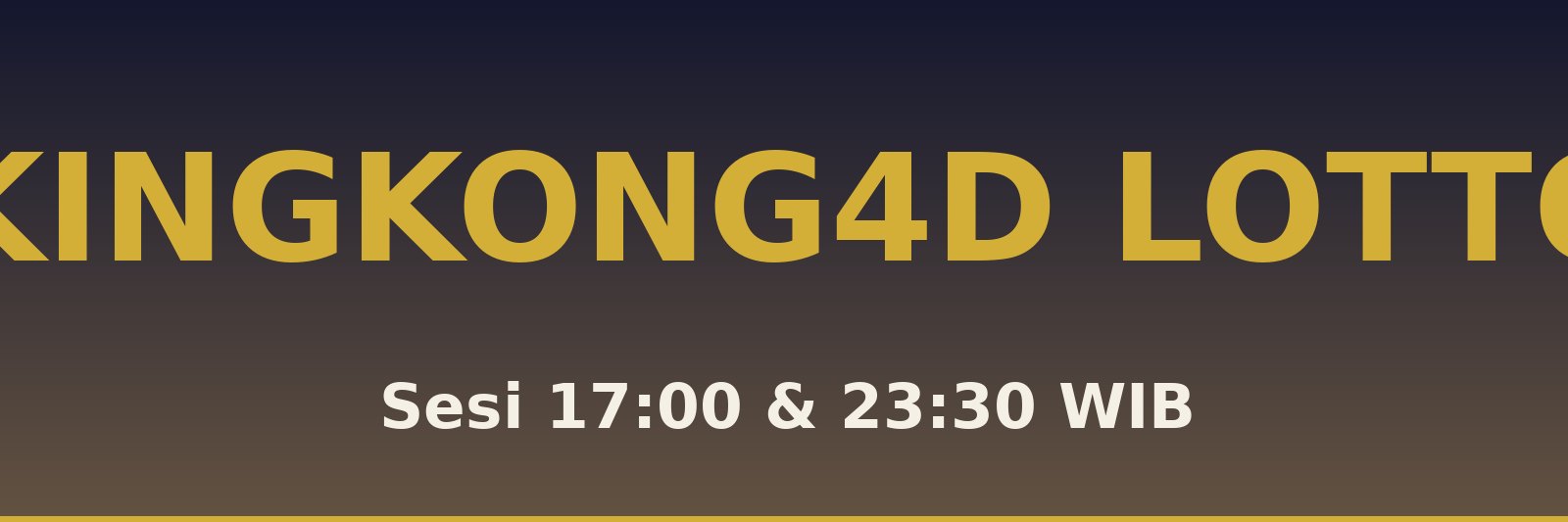 Kingkong4D Lotto Silaut